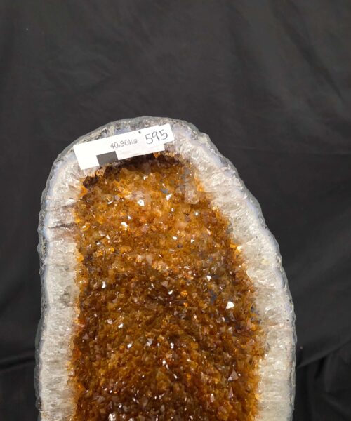 Tall Citrine Geode 595 Crystal Cluster Druzy Premium Grade 40.9kg H71xW27xD25cm - Image 6