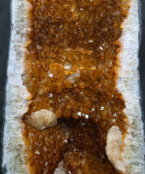 Tall Citrine Geode 595 Crystal Cluster Druzy Premium Grade 40.9kg H71xW27xD25cm - Image 4