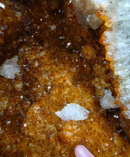 Tall Citrine Geode 595 Crystal Cluster Druzy Premium Grade 40.9kg H71xW27xD25cm - Image 3