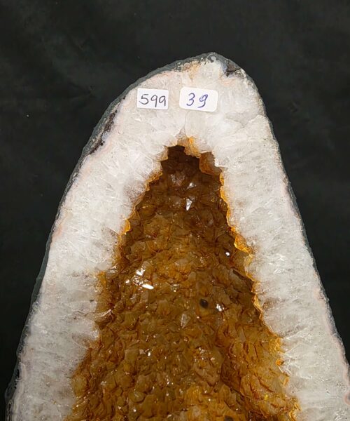 Very Tall Citrine Geode 599 Crystal Cluster Druzy Premium Grade 39kg H83xW25xD18cm - Image 7