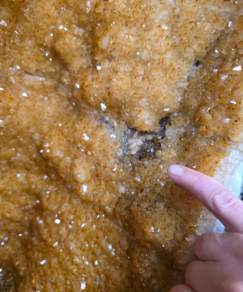 Alternative view of Very Tall Citrine Geode 606 Crystal Cluster Druzy Premium Grade 90kg H106xW32xD31cm