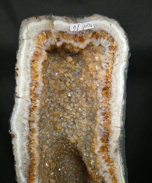 Very Tall Citrine Geode PAIR 604-605 Crystal Cluster Druzy Premium Grade 91kg each H120xW33xD23cm - Image 17