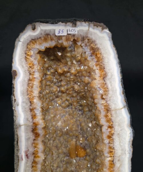 Very Tall Citrine Geode PAIR 604-605 Crystal Cluster Druzy Premium Grade 91kg each H120xW33xD23cm - Image 12
