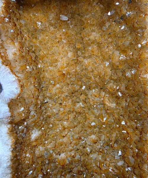 Very Tall Citrine Geode PAIR 597-598 Crystal Cluster Druzy Premium Grade 67kg each H82xW29xD23cm - Image 5