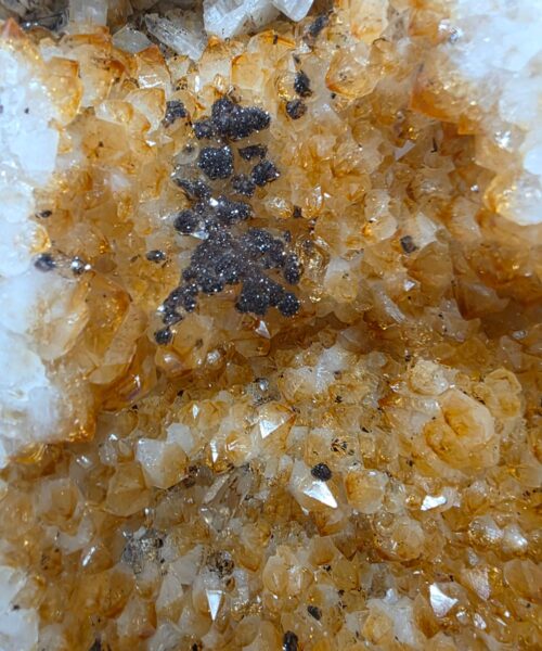 Very Tall Citrine Geode PAIR 602-603 Crystal Cluster Druzy Premium Grade 81kg each H100xW31xD27cm - Image 12