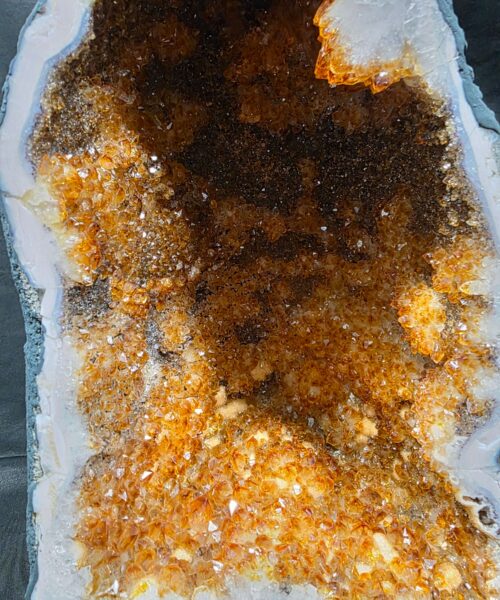 Citrine Geode PAIR 568 & 569 Crystal Cluster Druzy Premium Grade 9kg each H37xW20xD15cm - Image 5