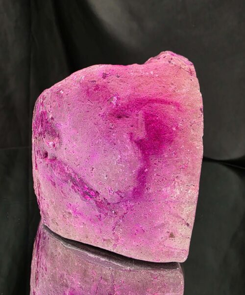 Large Pink Agate End Candle 3 Handpicked 716g H10xW7xD8cm Microcrystalline Quartz Tealight Holder Ornament - Image 9