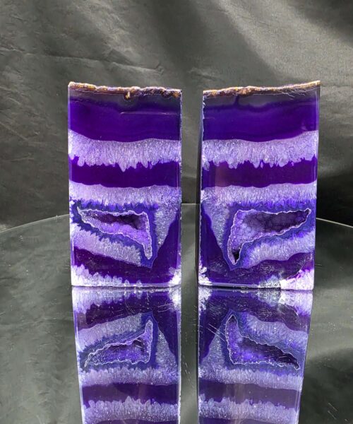 Purple Natural Edge Microcrystalline Quartz Premium Bookends 1 Ornament Handpicked Size 3.023kg H13xW17xD7cm - Image 6