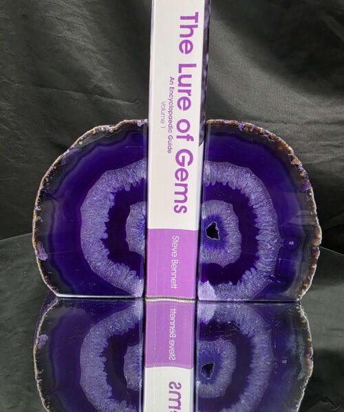 Purple Natural Edge Microcrystalline Quartz Premium Bookends 1 Ornament Handpicked Size 3.023kg H13xW17xD7cm - Image 5