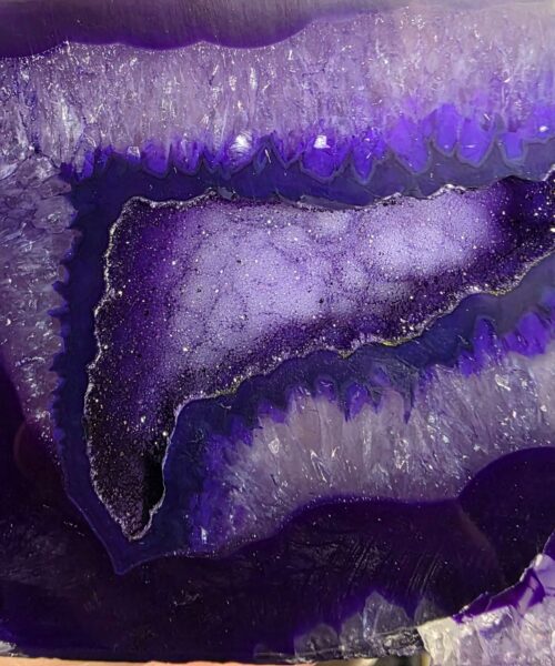 Purple Natural Edge Microcrystalline Quartz Premium Bookends 1 Ornament Handpicked Size 3.023kg H13xW17xD7cm - Image 3