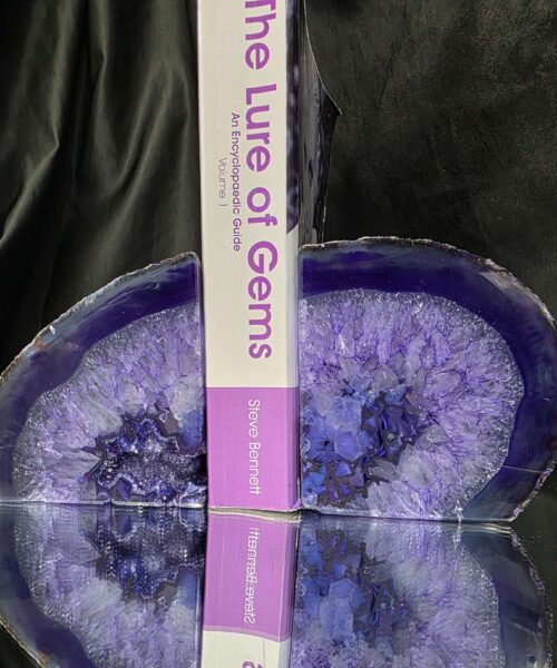 Purple Natural Edge Microcrystalline Quartz Premium Bookends 2 Ornament Handpicked Size 1.812kg H11xW20xD6cm - Image 7