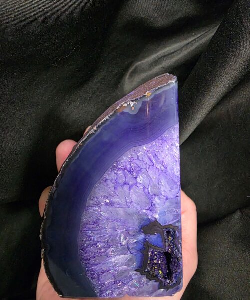 Purple Natural Edge Microcrystalline Quartz Premium Bookends 2 Ornament Handpicked Size 1.812kg H11xW20xD6cm - Image 6