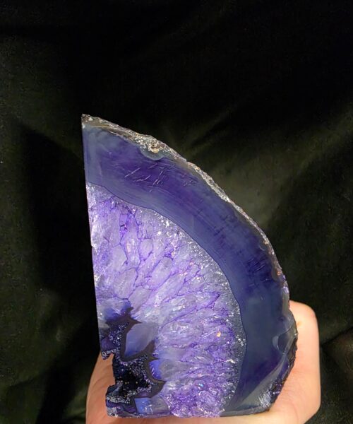 Purple Natural Edge Microcrystalline Quartz Premium Bookends 2 Ornament Handpicked Size 1.812kg H11xW20xD6cm - Image 4